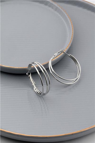 Halka Küpe Silver