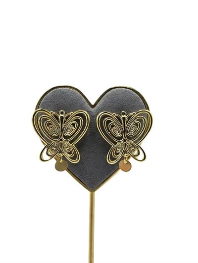 VIP Kelebek İkili Küpe GOLD