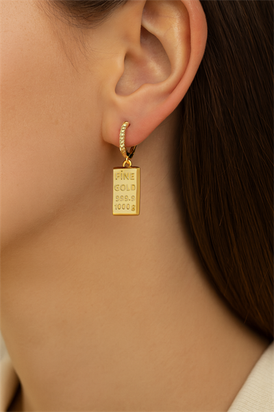 VIP Külçe Küpe Gold