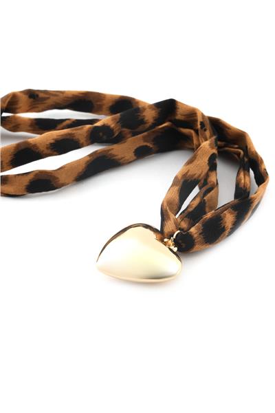 VIP Leopar Desenli Kolye