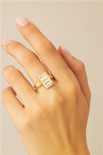 Vip Külçe Yüzük Gold