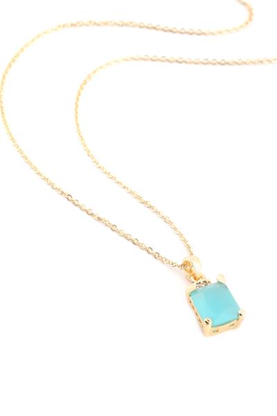 Zirkon Kolye GOLD 45 cm