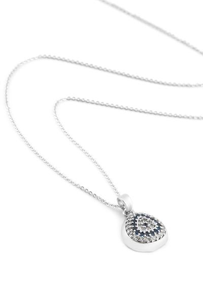 Zirkon Kolye SILVER 45 cm