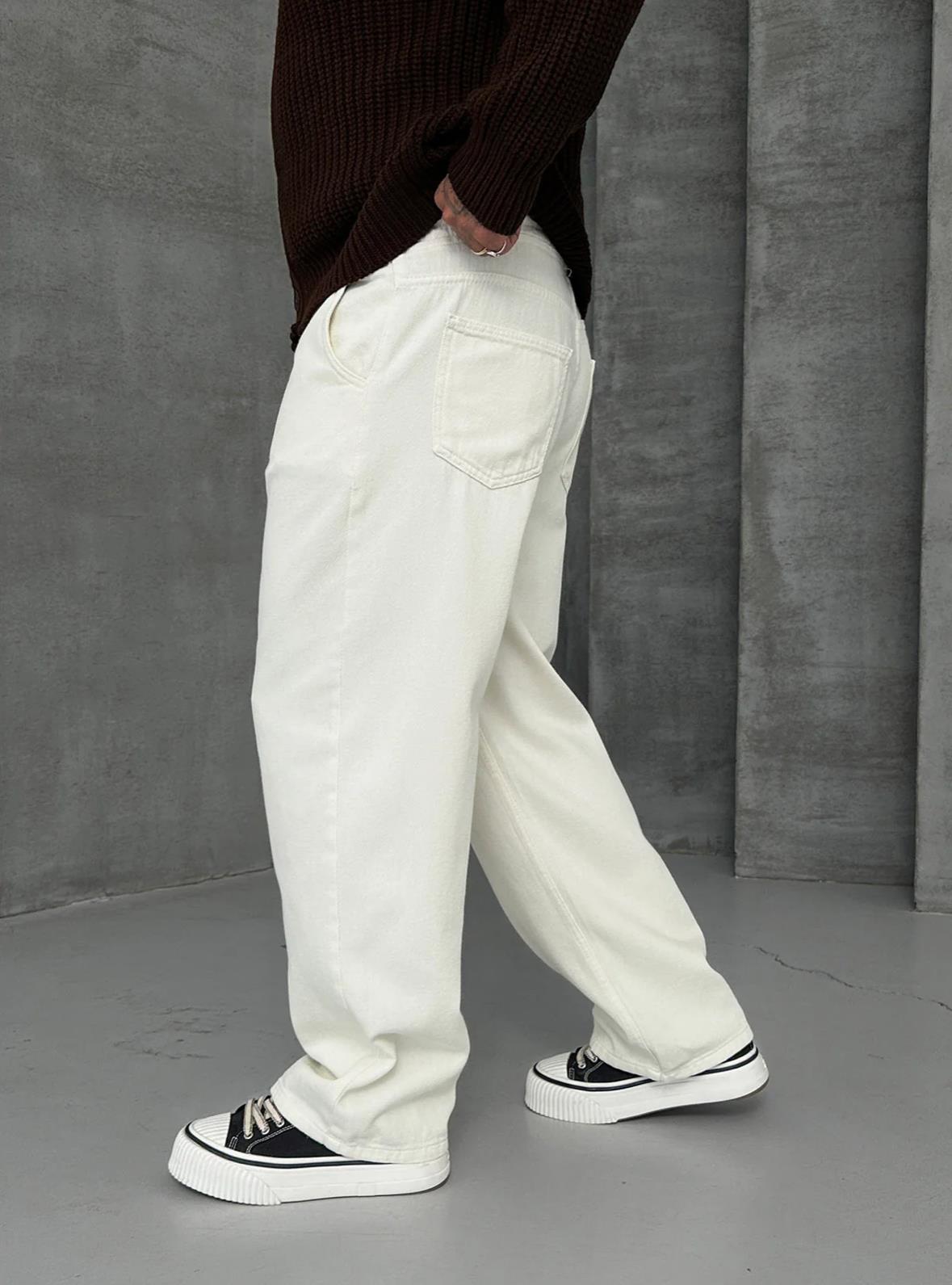 BAGGY KALIP GABARDİN PANTOLON BEJ