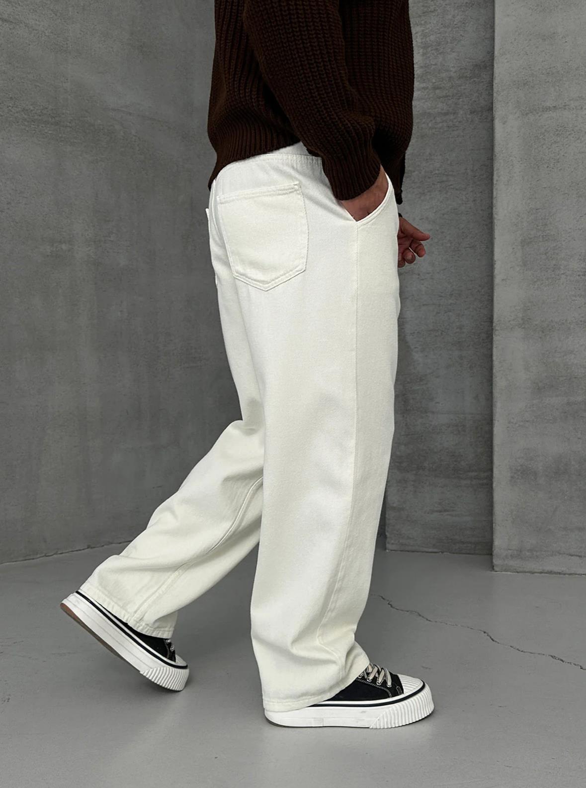 BAGGY KALIP GABARDİN PANTOLON BEJ