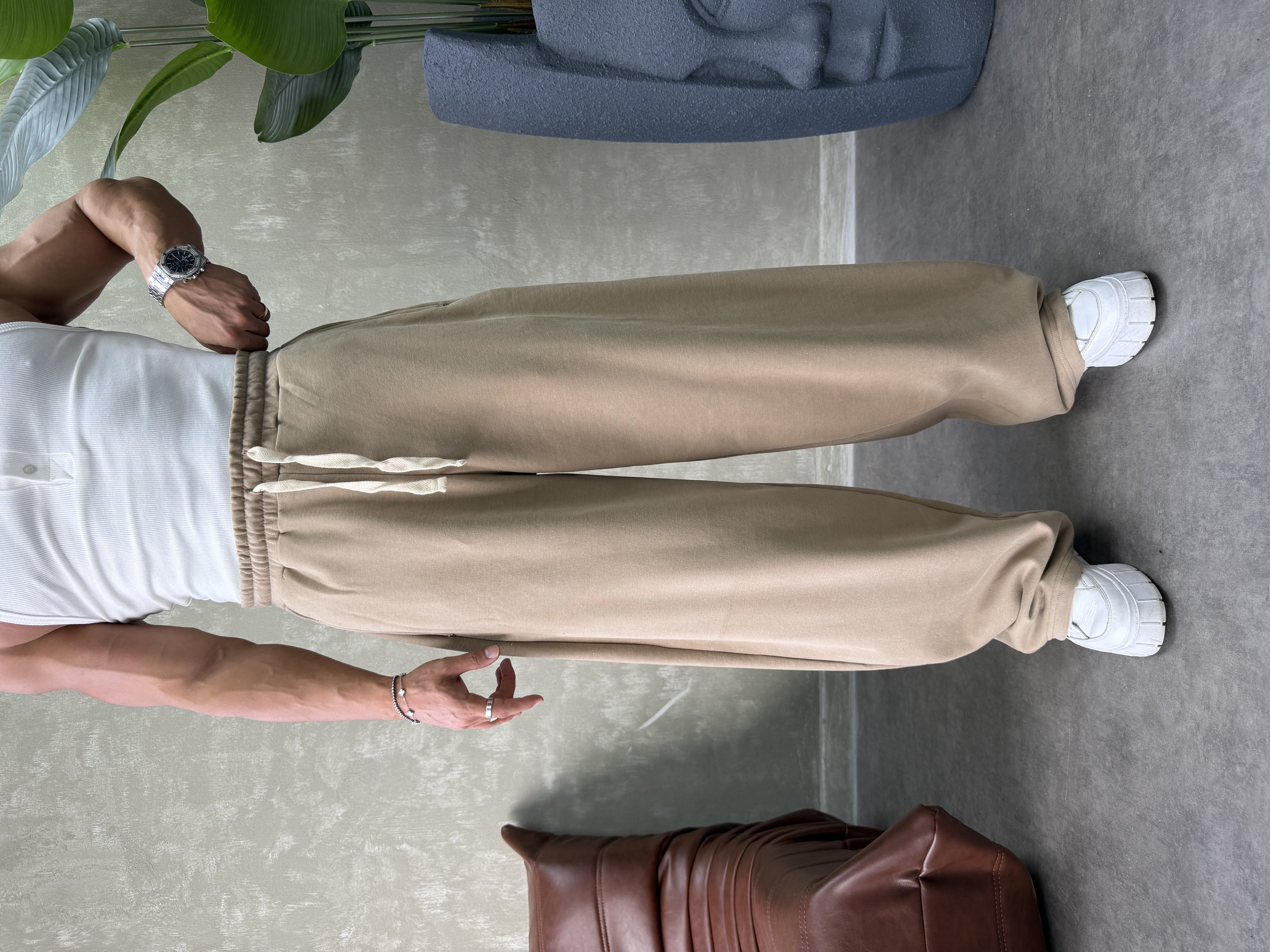 EKSTRA BAGGY EŞOFMAN ALTI CAMEL