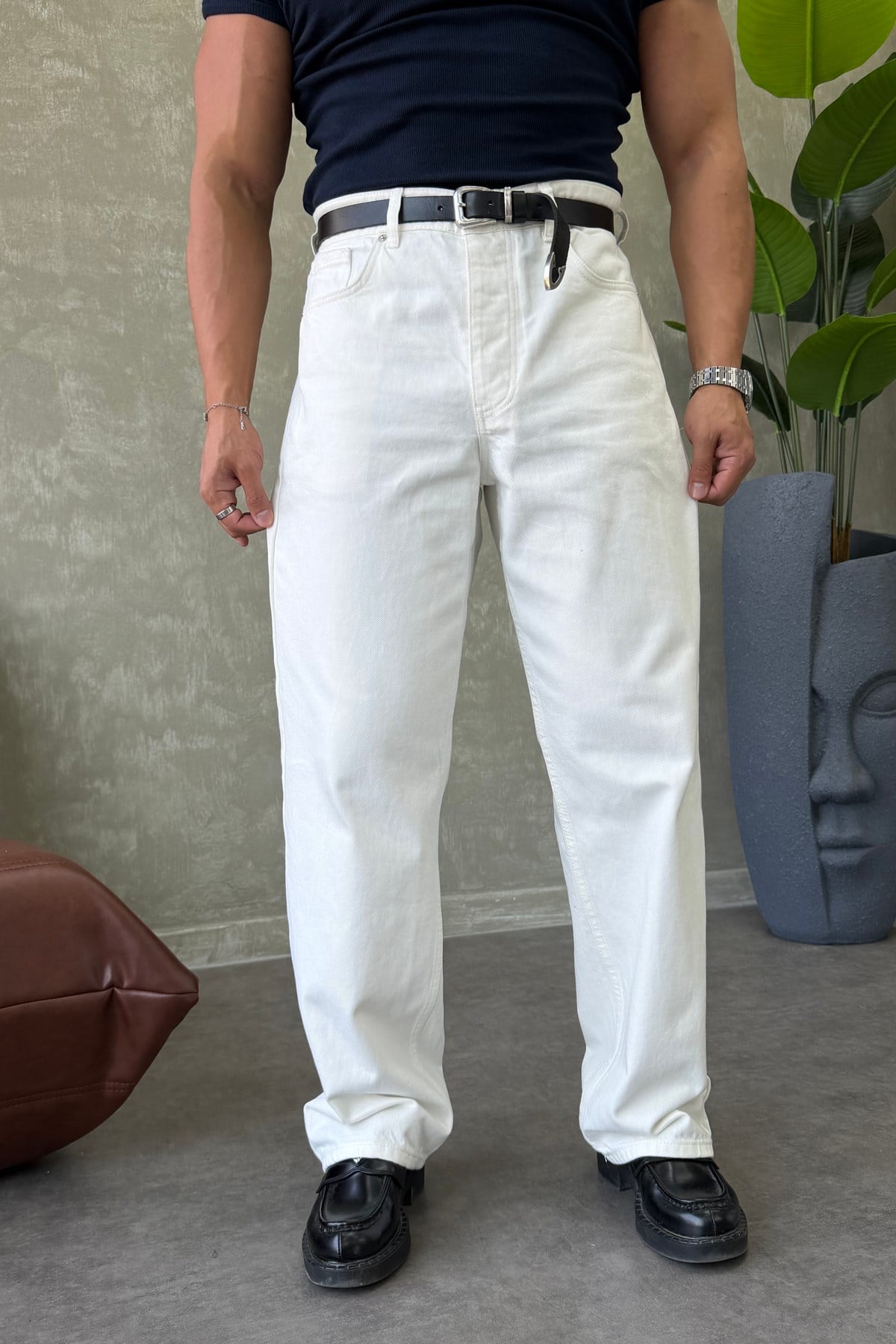 GG PREMİUM SERİ REGULAR FİT JEAN BEYAZ