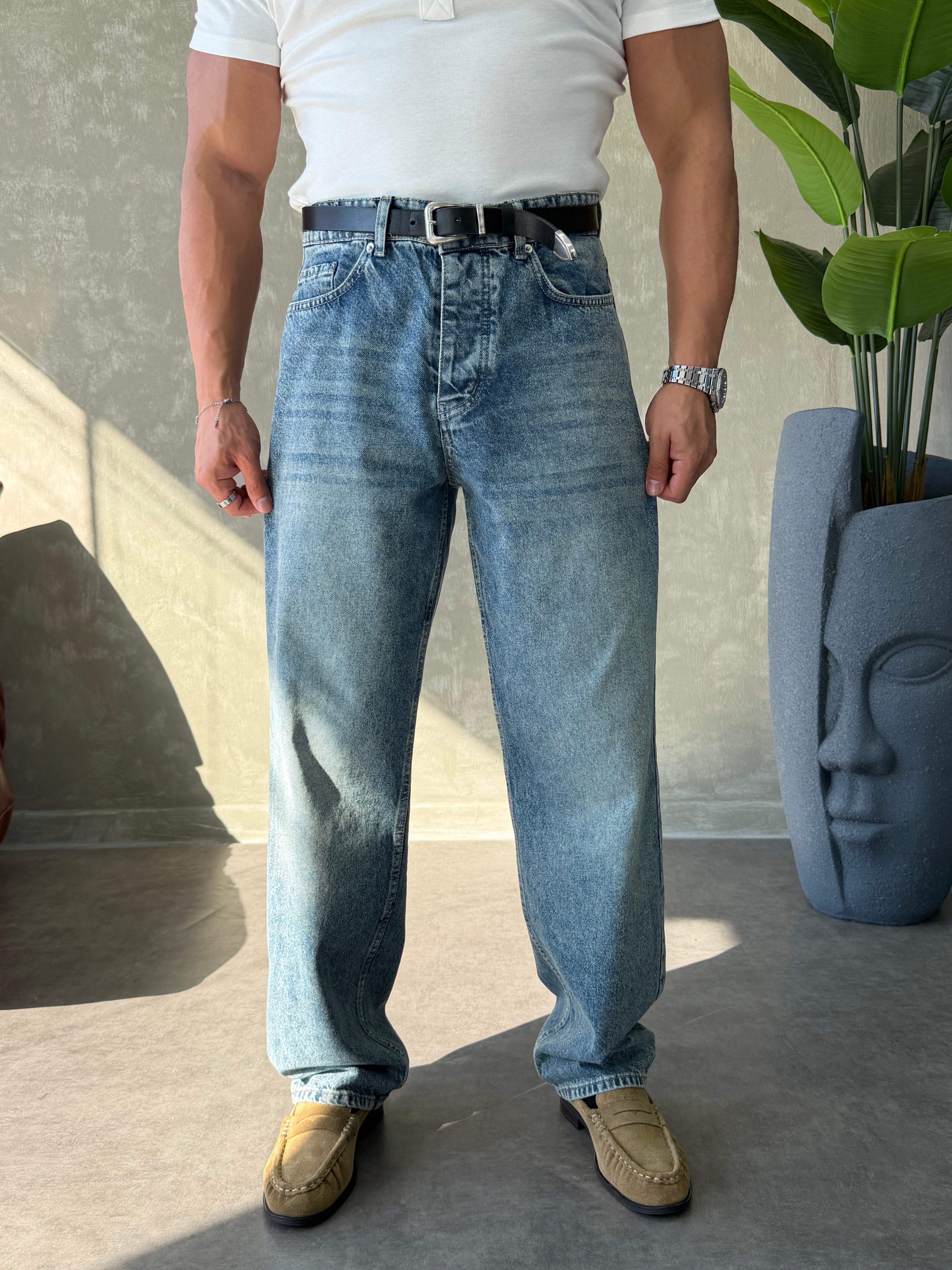 GG PREMİUM SERİ REGULAR FİT JEAN MAVİ YIKAMA
