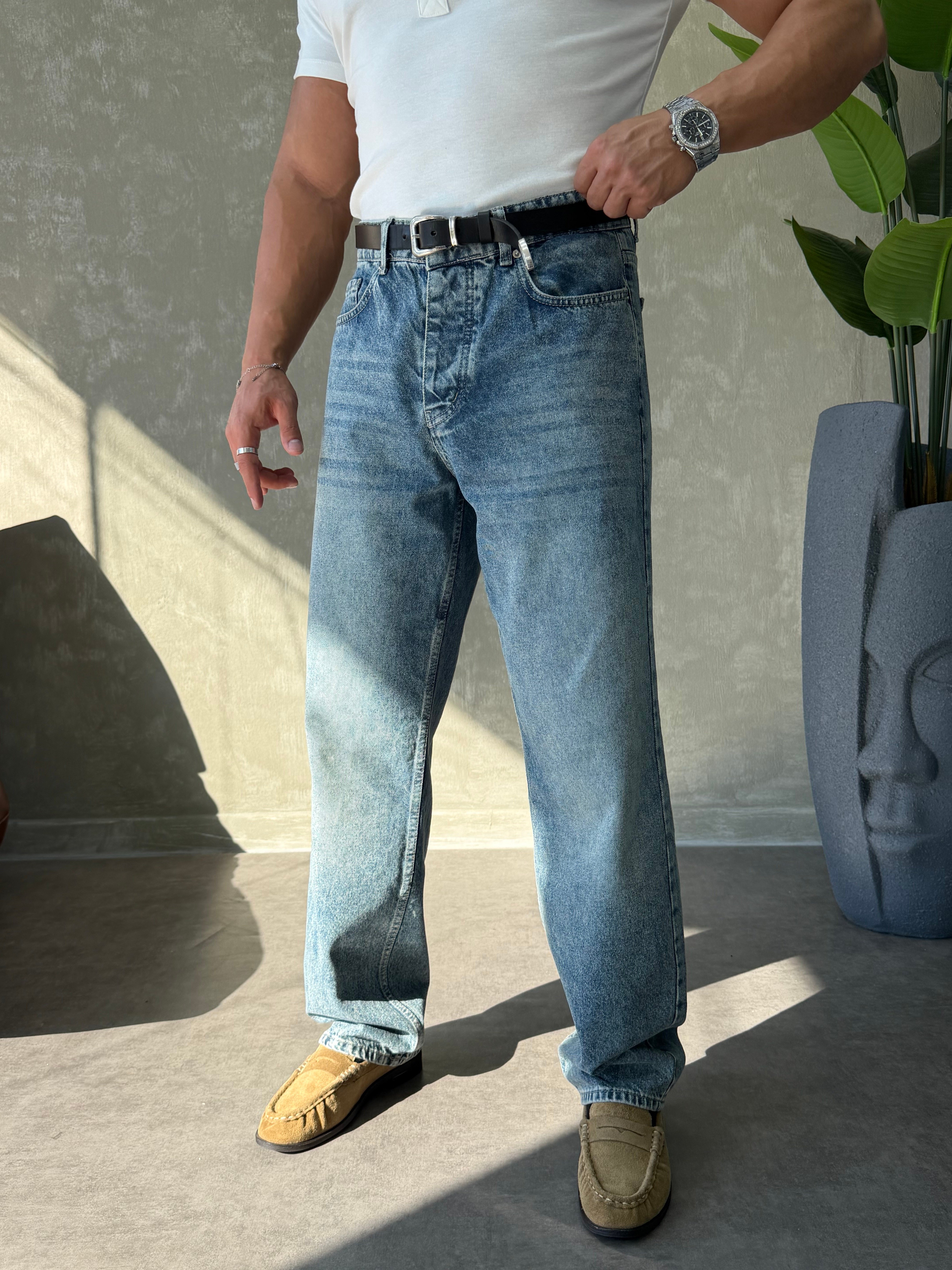 GG PREMİUM SERİ REGULAR FİT JEAN MAVİ YIKAMA