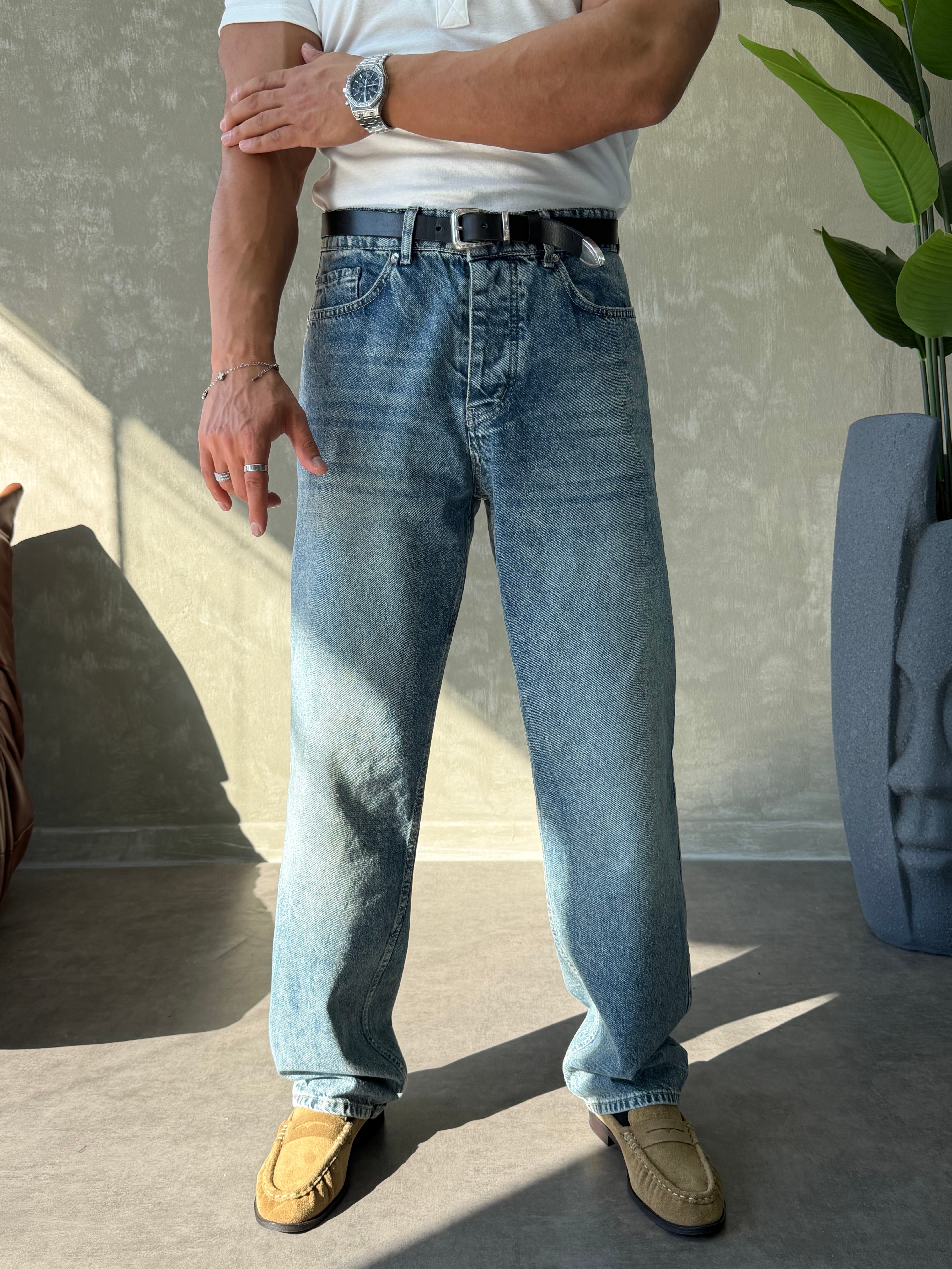GG PREMİUM SERİ REGULAR FİT JEAN MAVİ YIKAMA