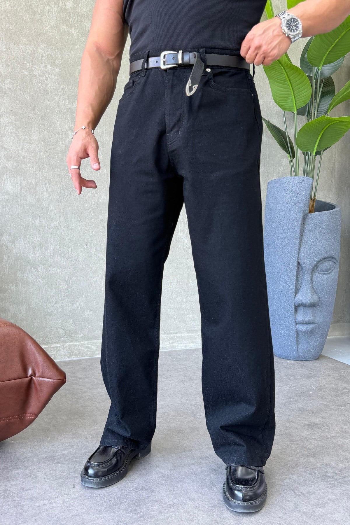 GG PREMİUM SERİ REGULAR FİT JEAN SİYAH