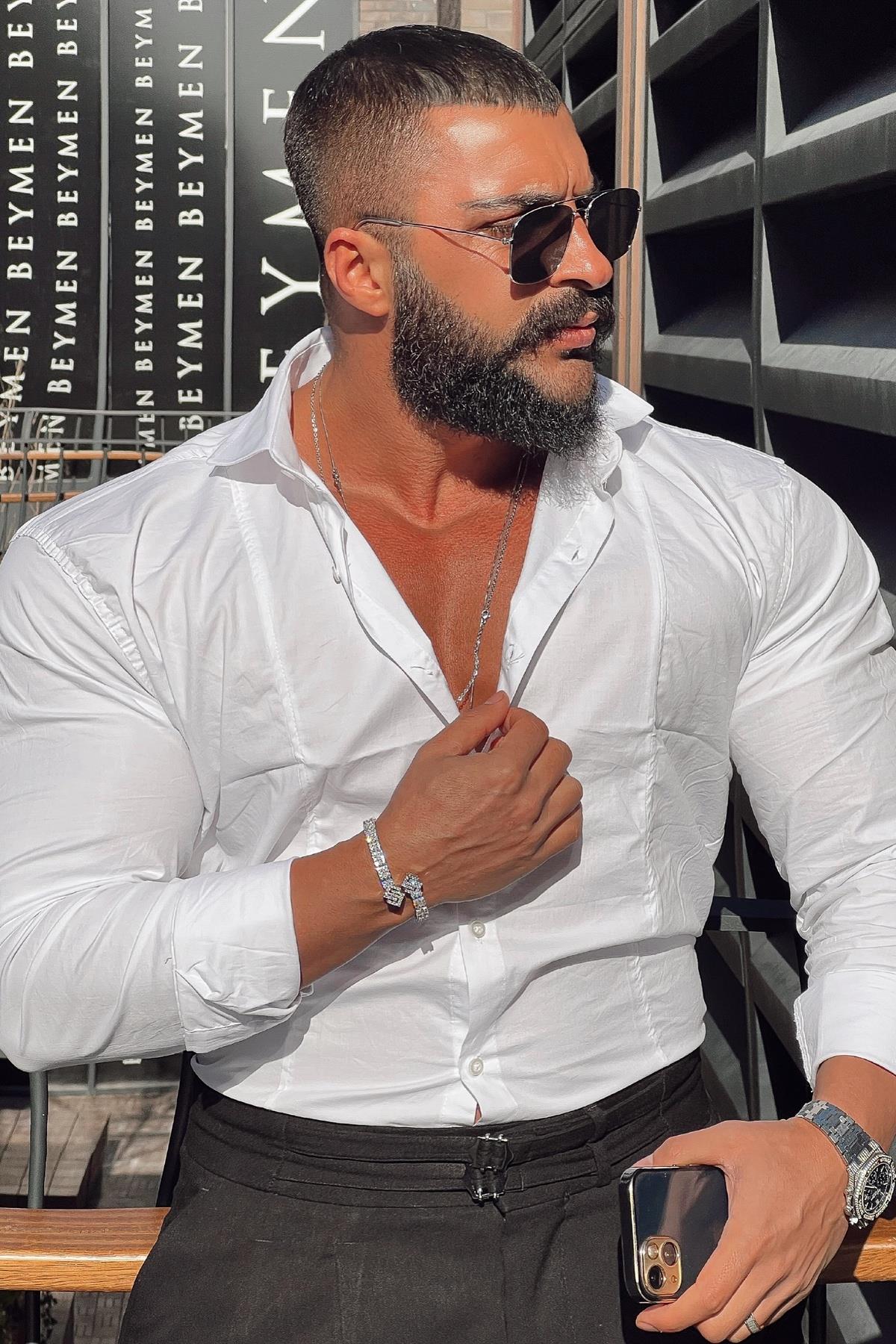 KLASK SLİM FİT GÖMLEK BEYAZ