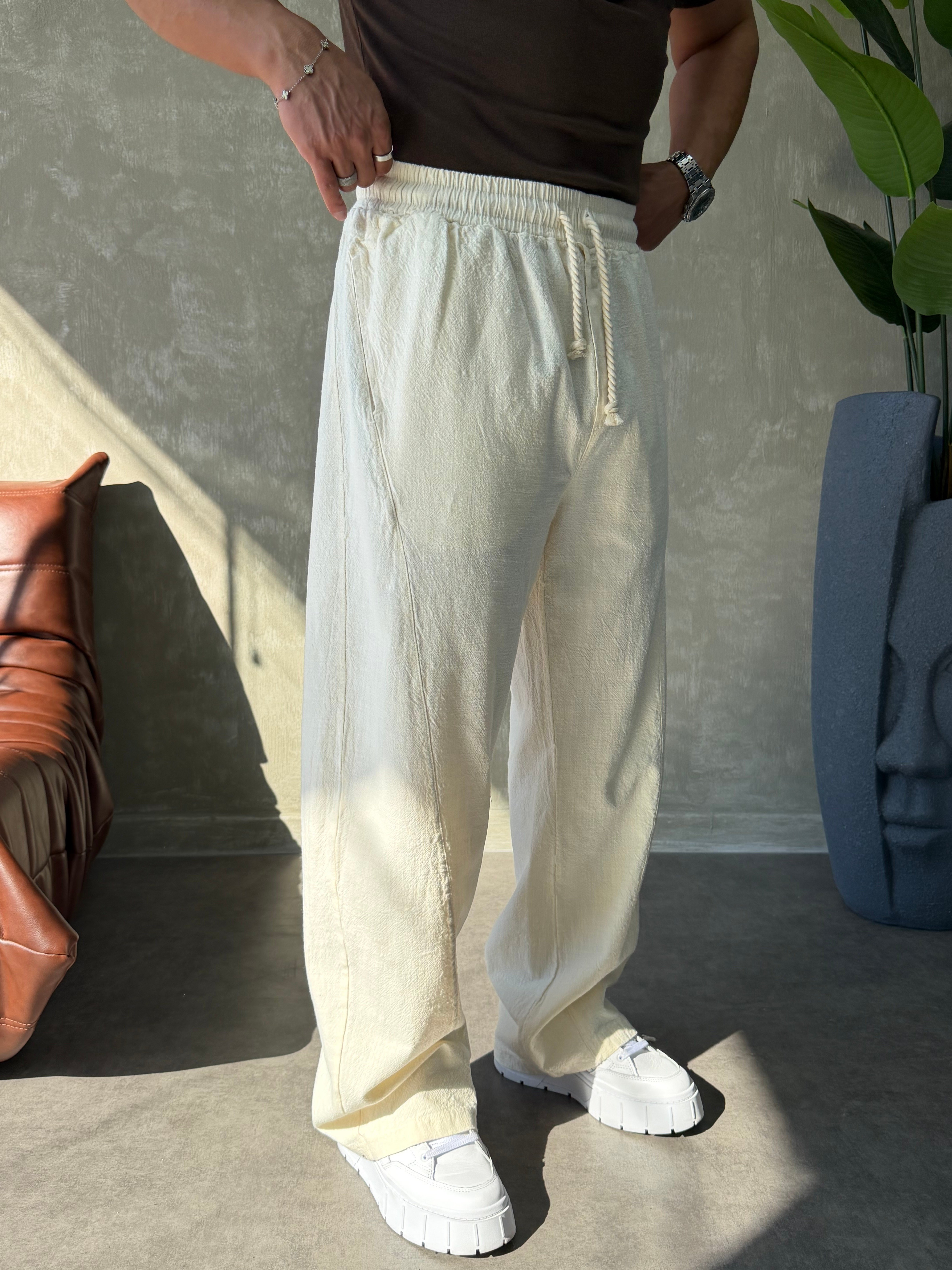 PREMIUM BAGGY KETEN PANTOLON BEJ