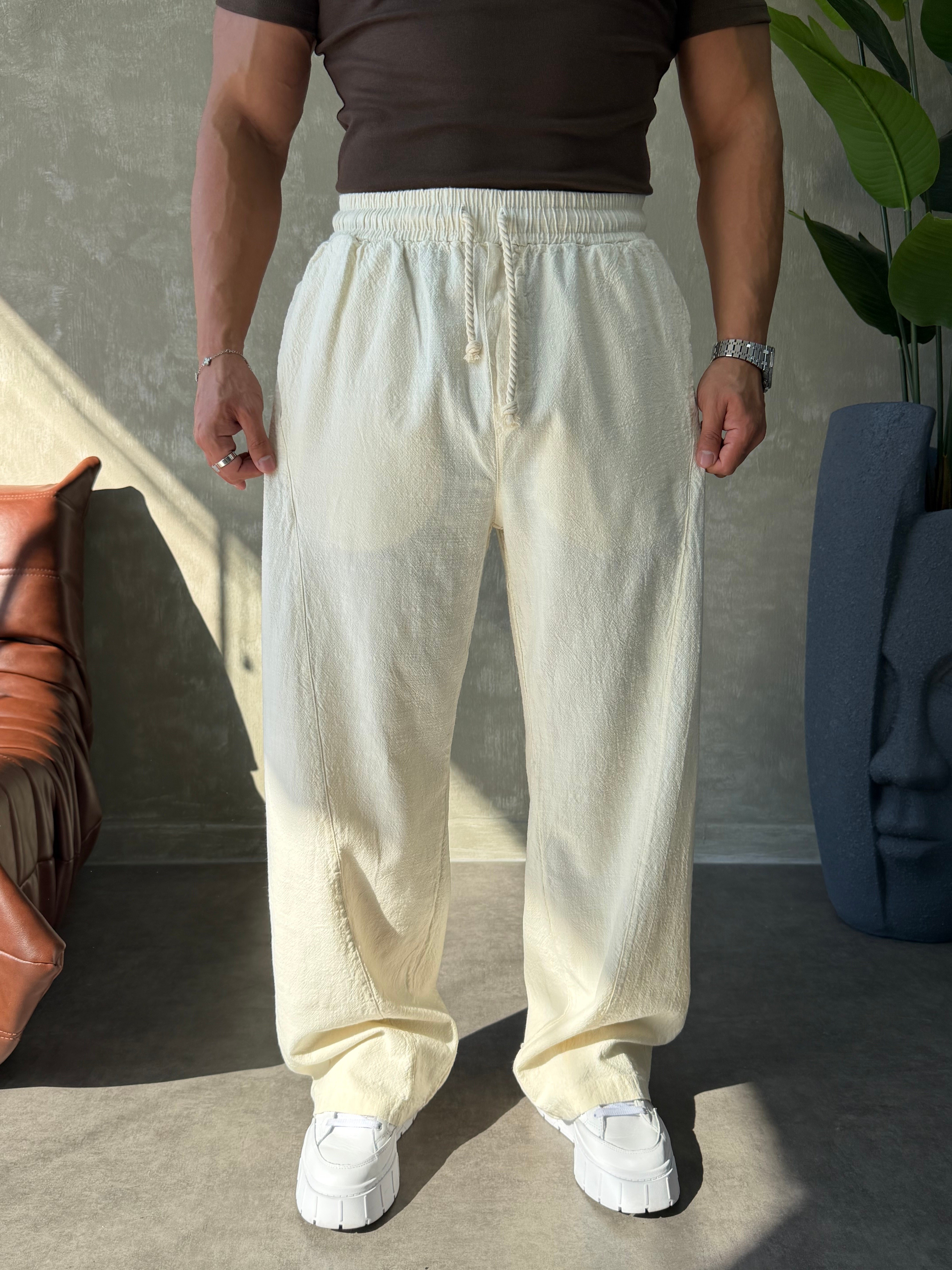 PREMIUM BAGGY KETEN PANTOLON BEJ