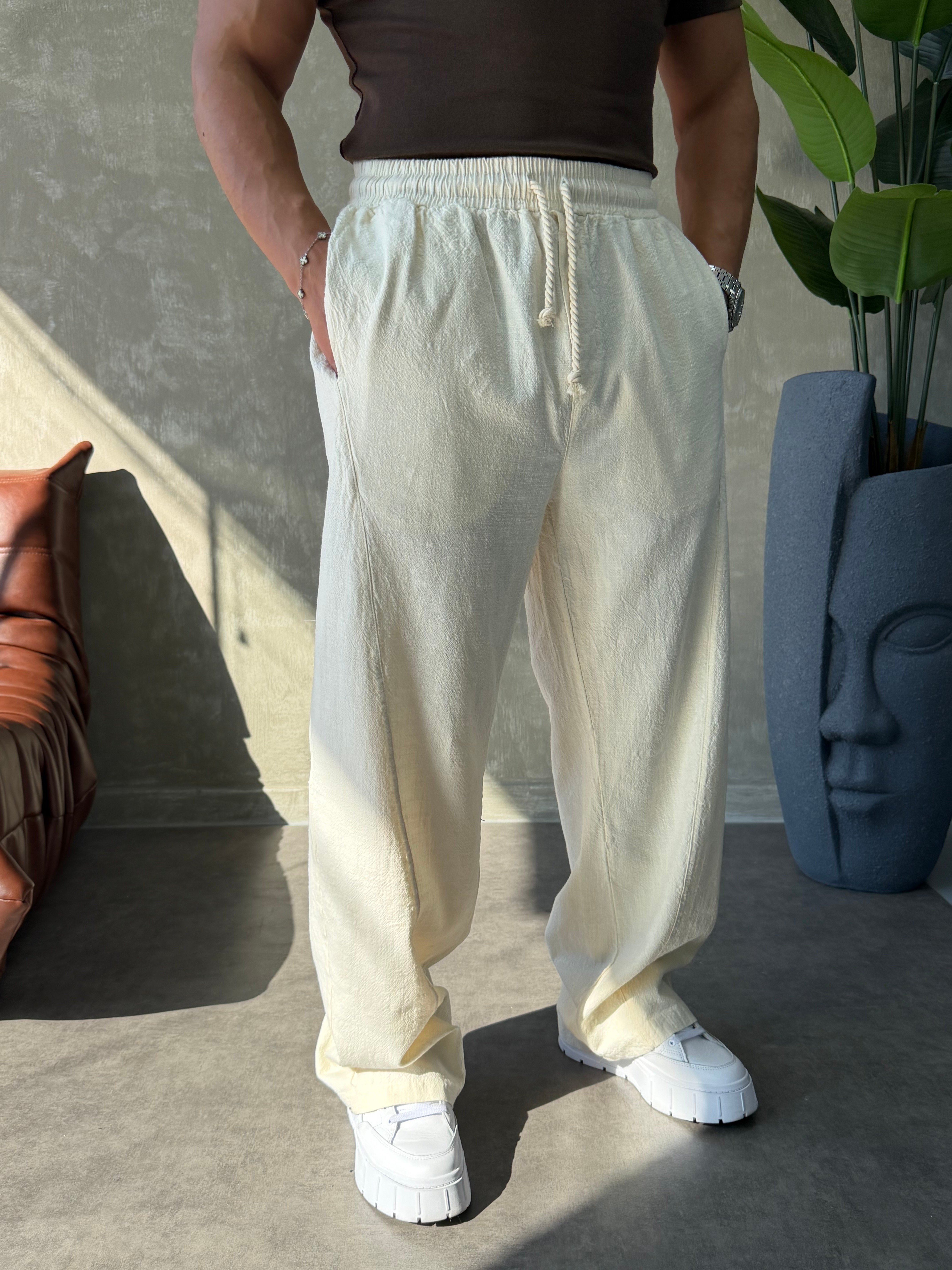 PREMIUM BAGGY KETEN PANTOLON BEJ