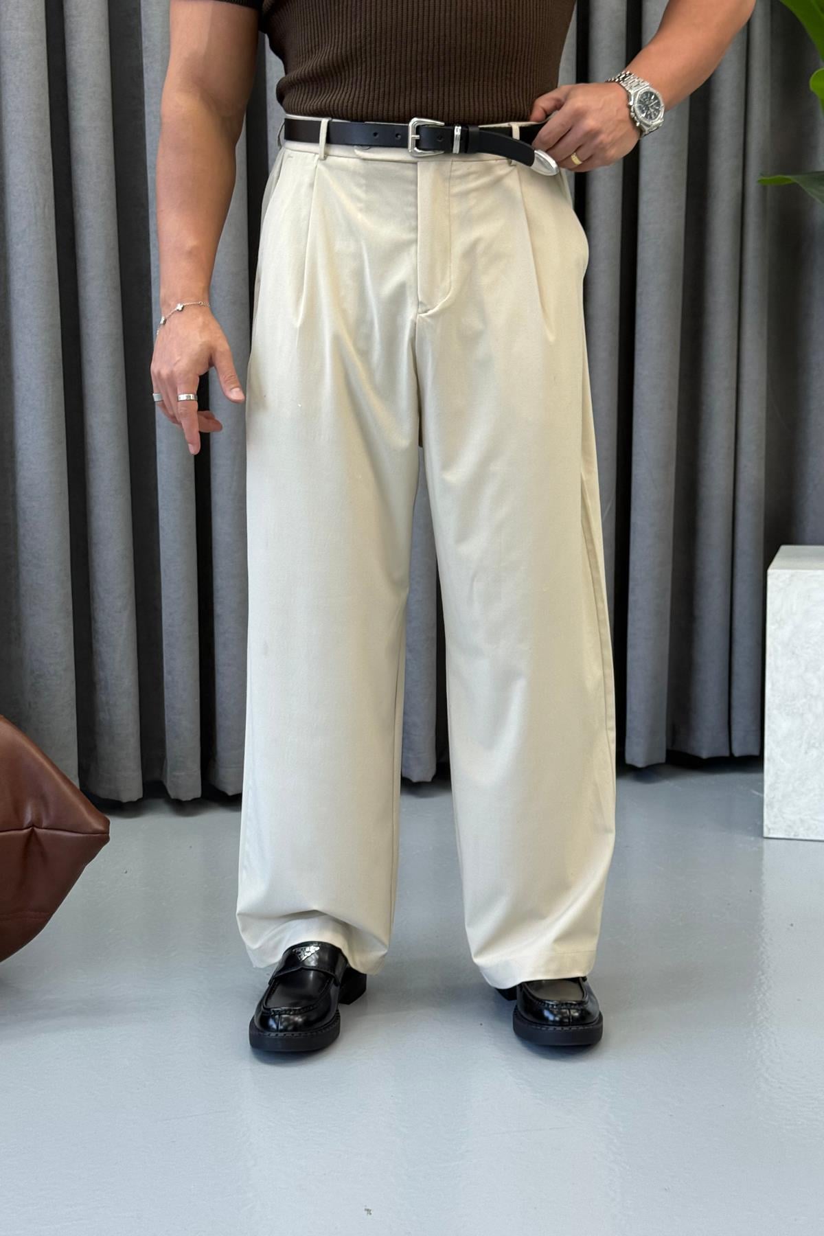 PREMİUM KORE KESİM PANTALON BEJ