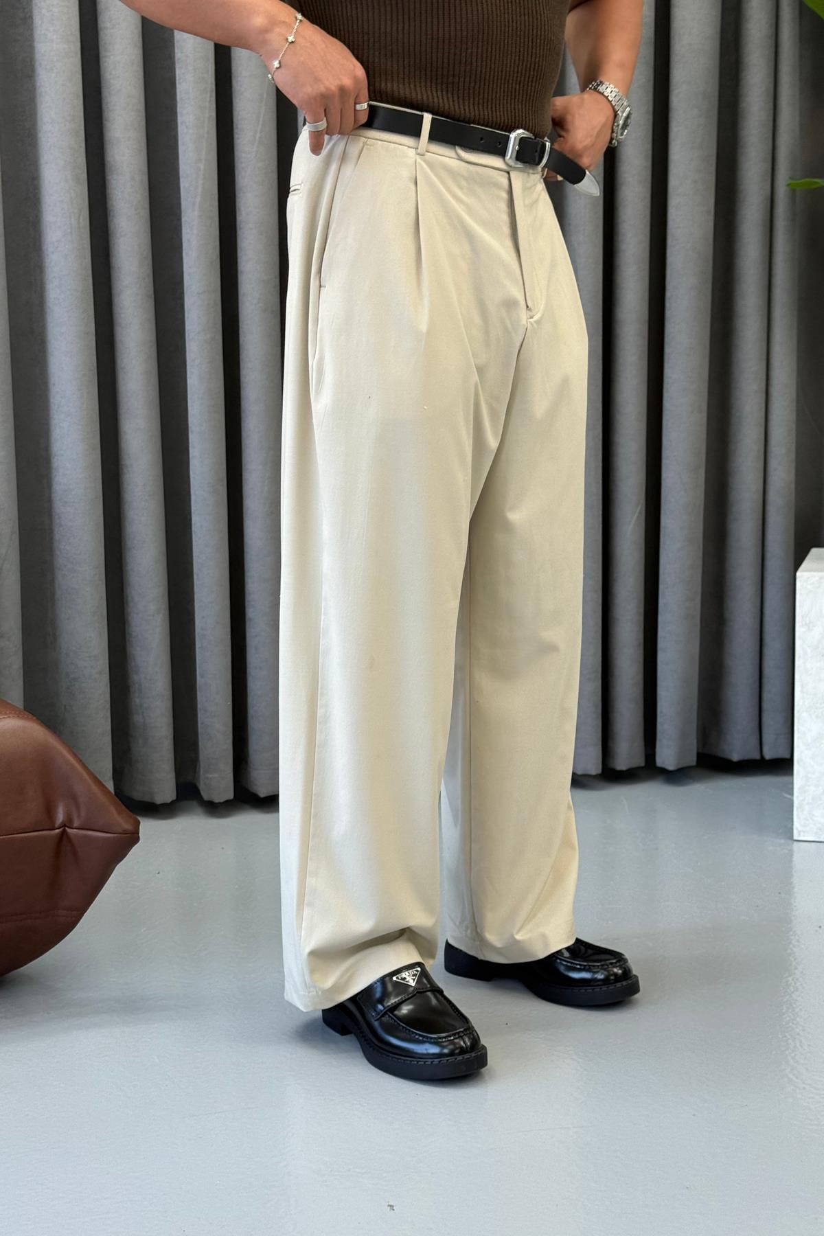 PREMİUM KORE KESİM PANTALON BEJ