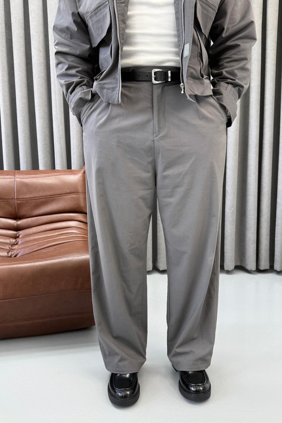 PREMİUM KORE KESİM PANTALON GRİ