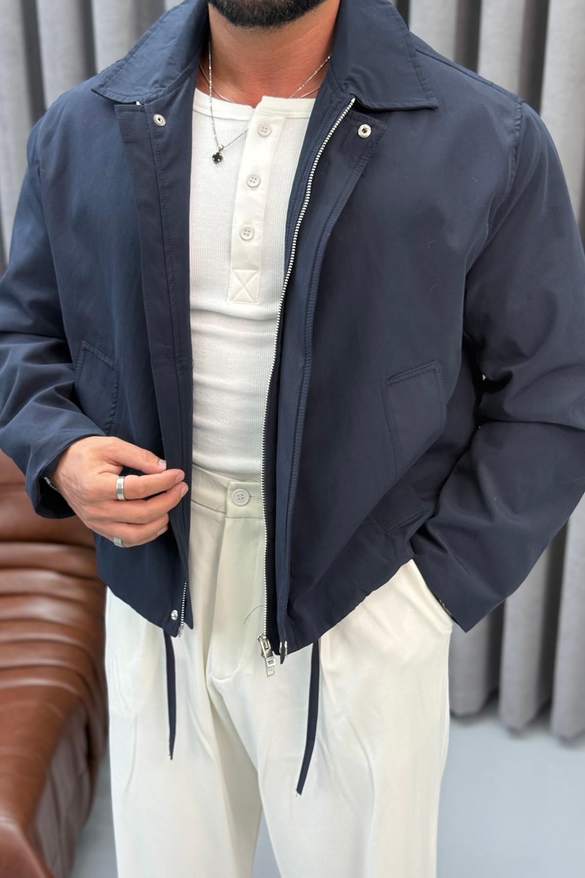 PREMİUM OVERSİZE CEKET LACİVERT