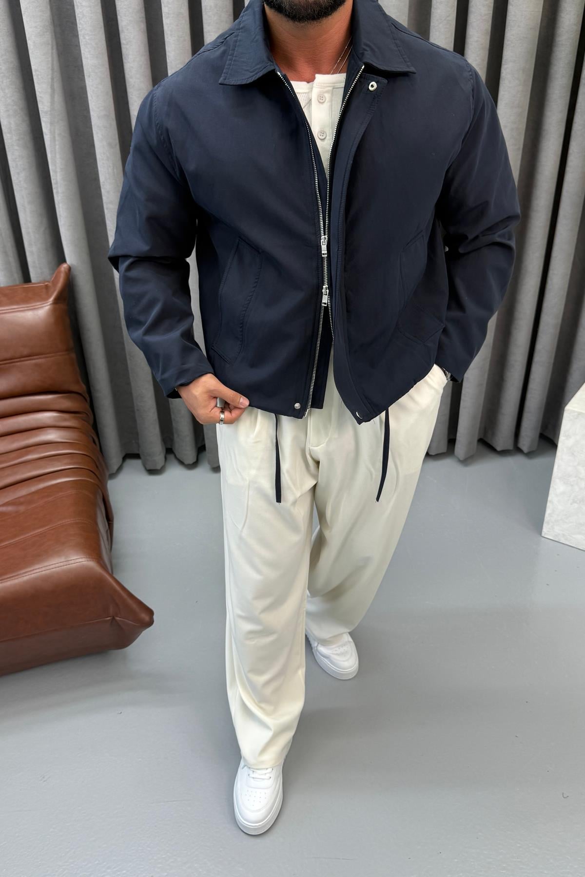 PREMİUM OVERSİZE CEKET LACİVERT