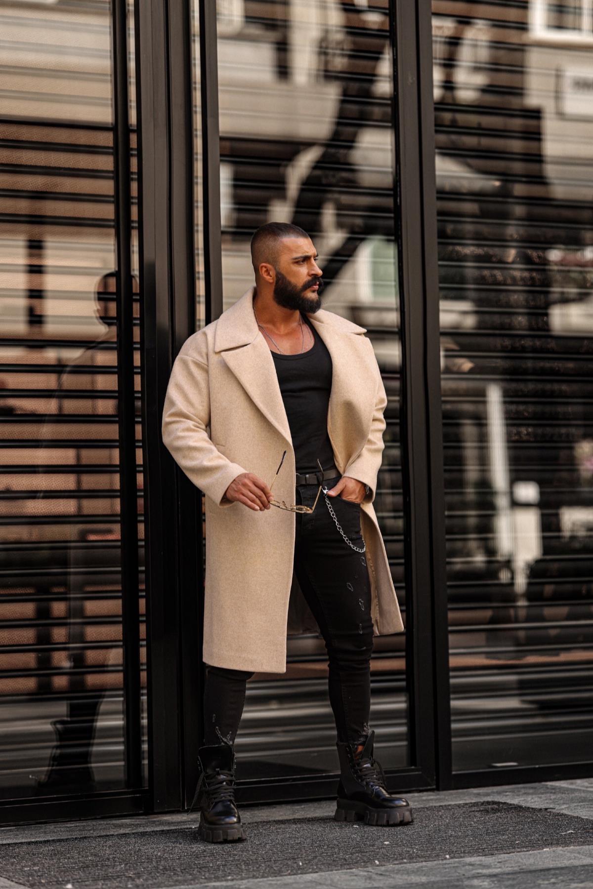 PREMİUM OVERSİZE KAŞE KABAN BEJ