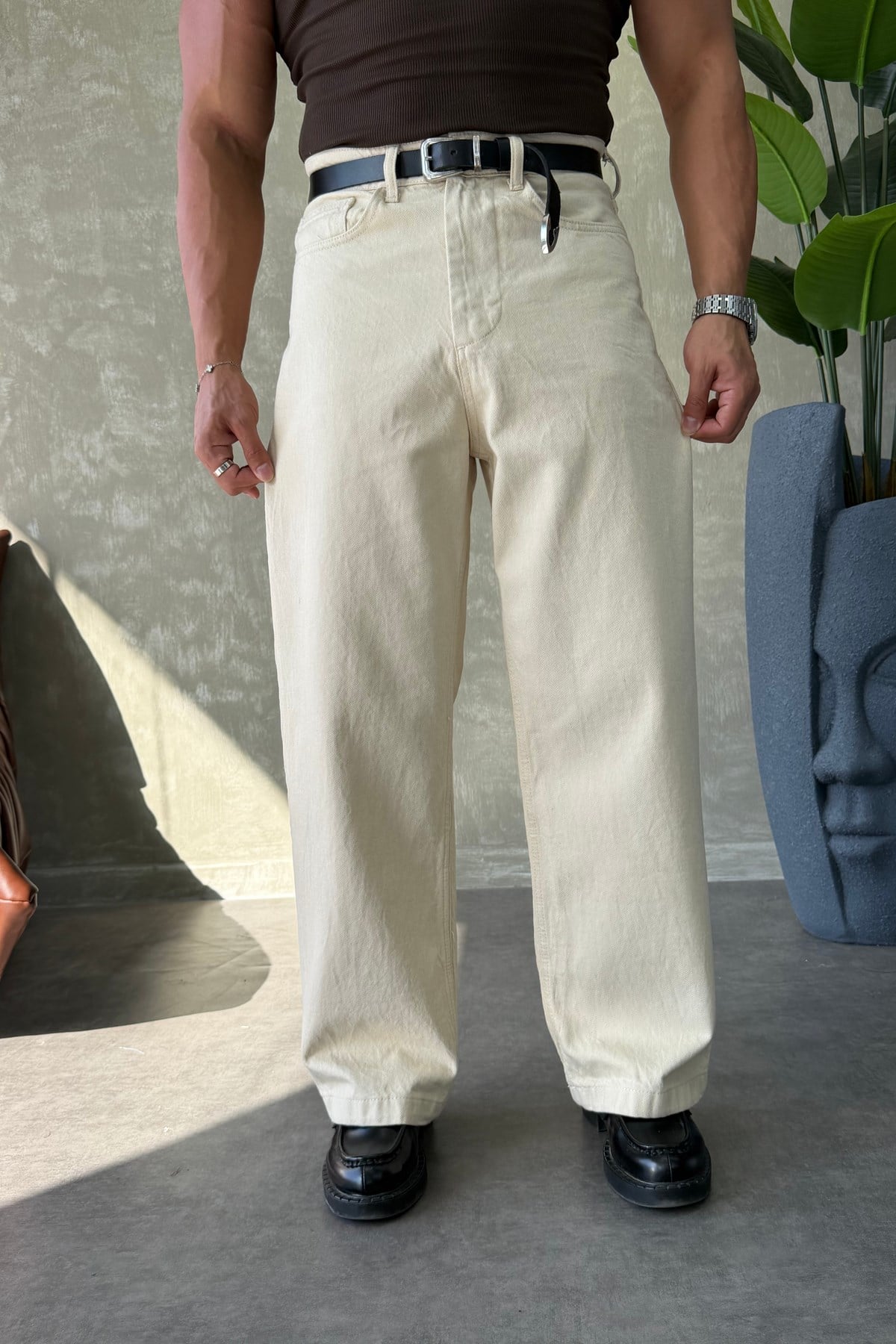 PREMİUM SERİ BAGGY JEAN BEJ