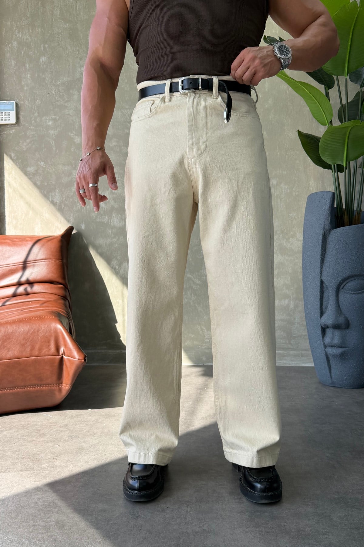 PREMİUM SERİ BAGGY JEAN BEJ