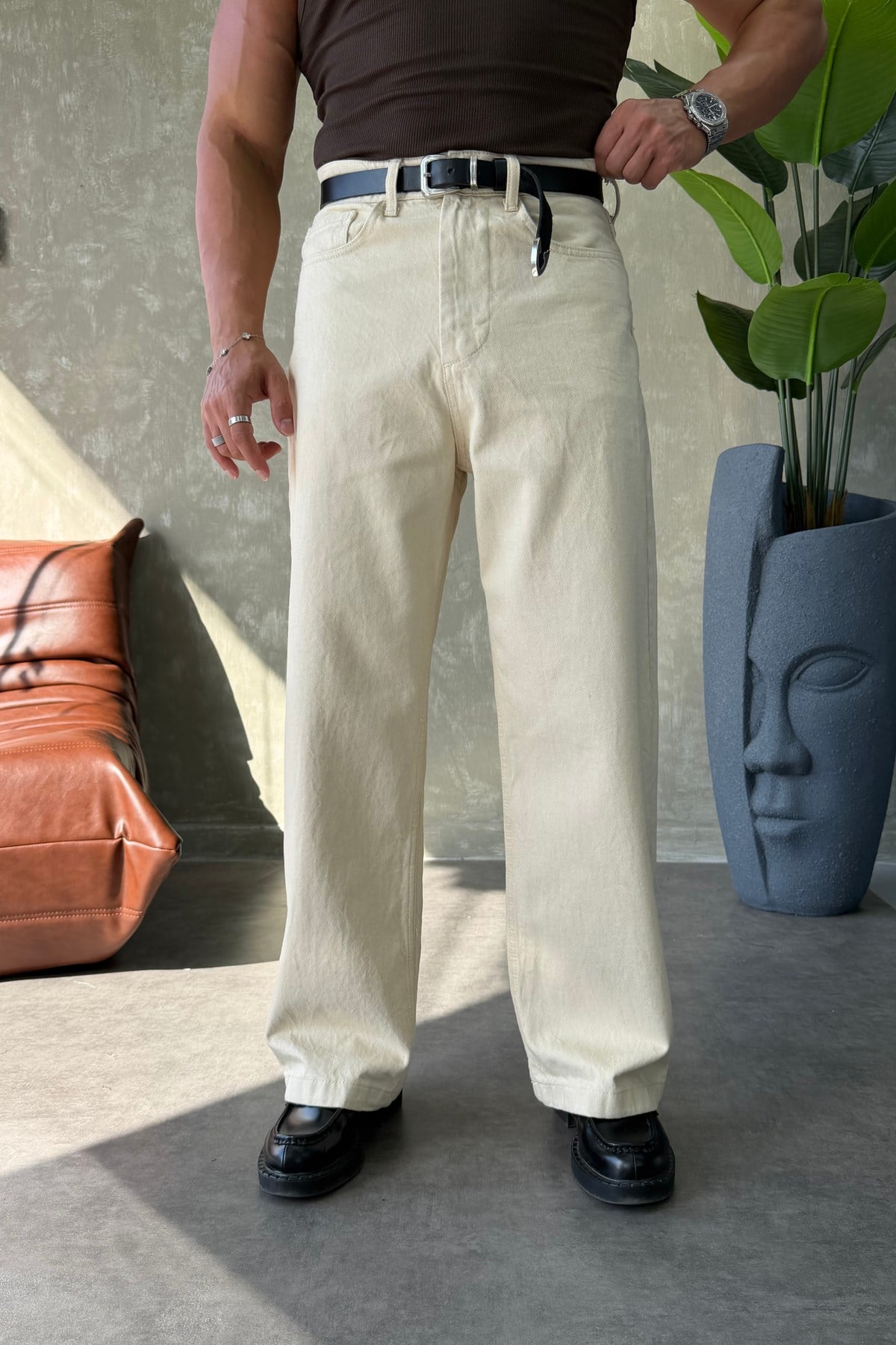 PREMİUM SERİ BAGGY JEAN BEJ