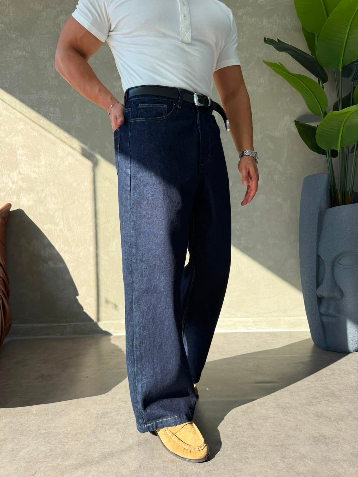 PREMİUM SERİ BAGGY JEAN LACİVERT