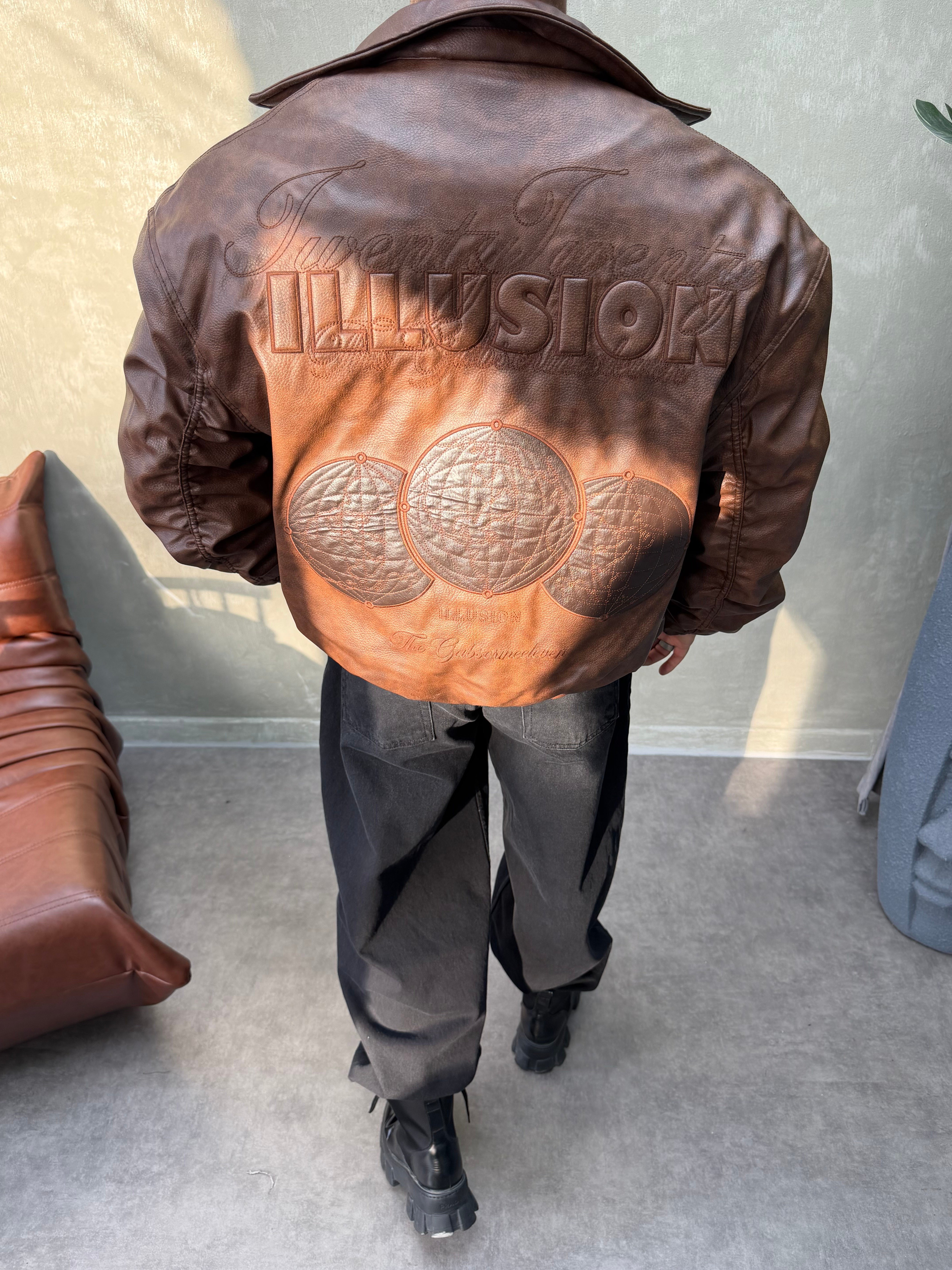 PREMIUM SERİ OVERSIZE BOMBER MONT KAHVERENGİ 