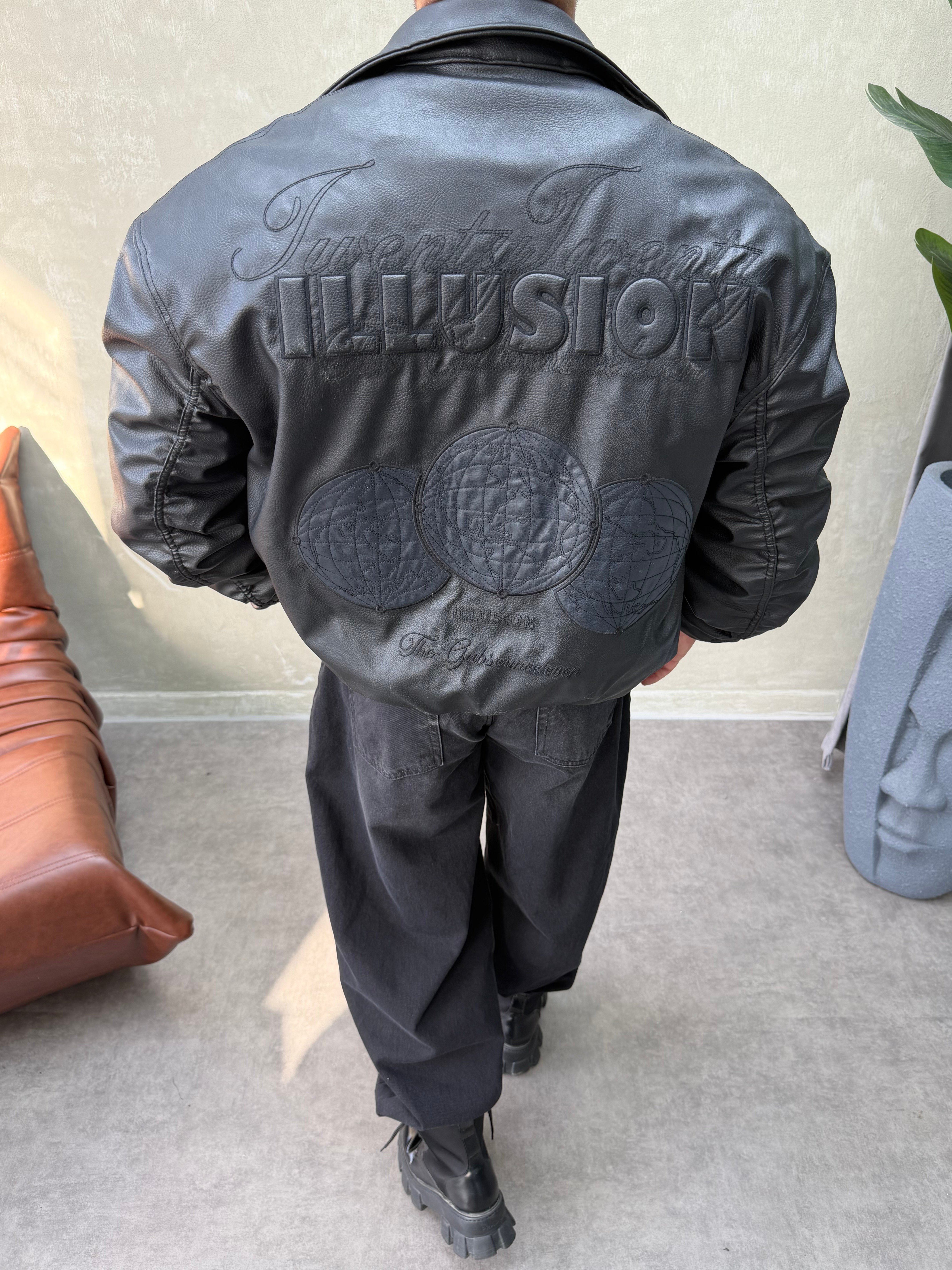 PREMIUM SERİ OVERSIZE BOMBER MONT SİYAH 