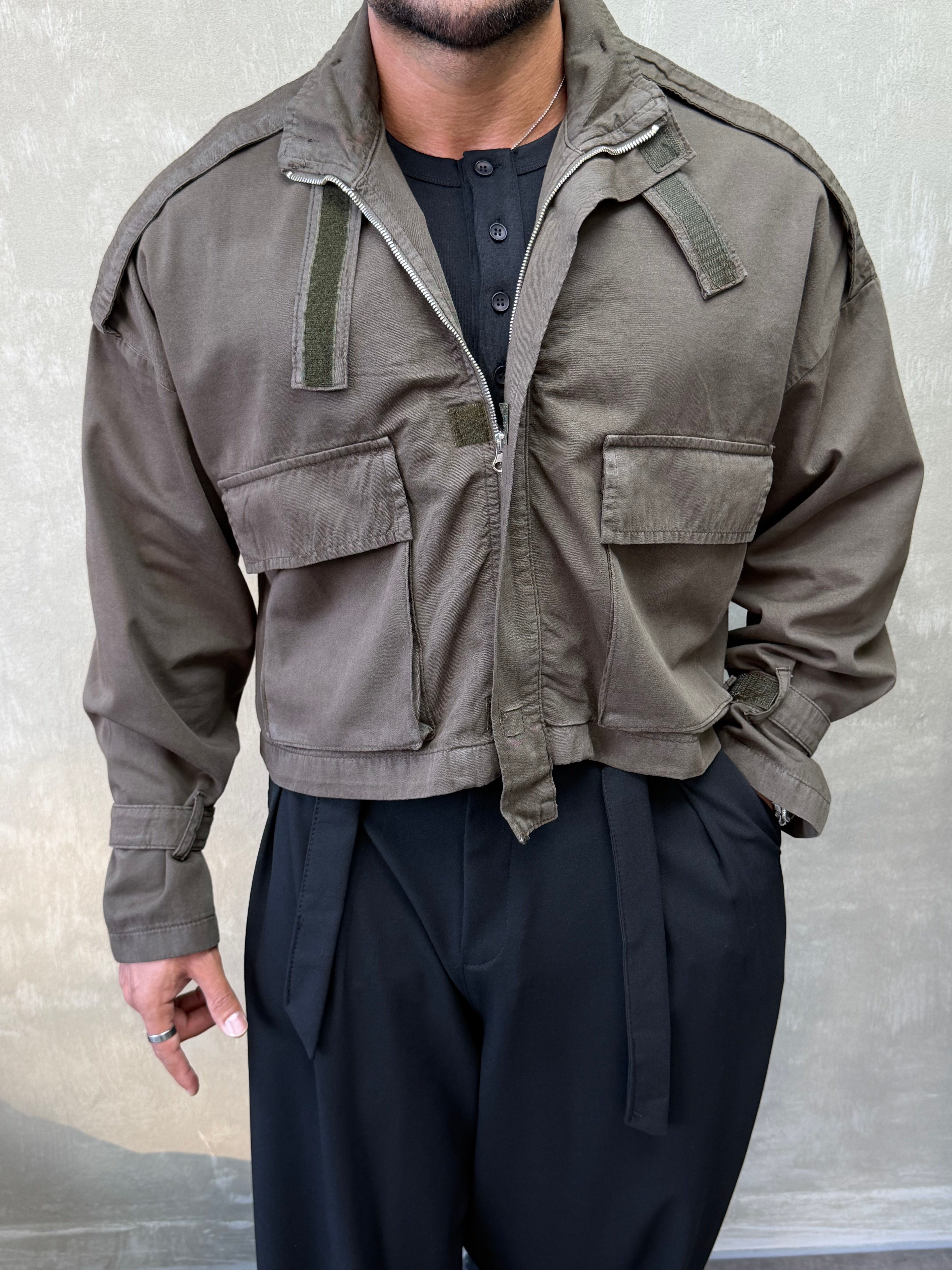 PREMIUM SERI ÖZEL KESIM OVERSIZE CEKET HAKİ