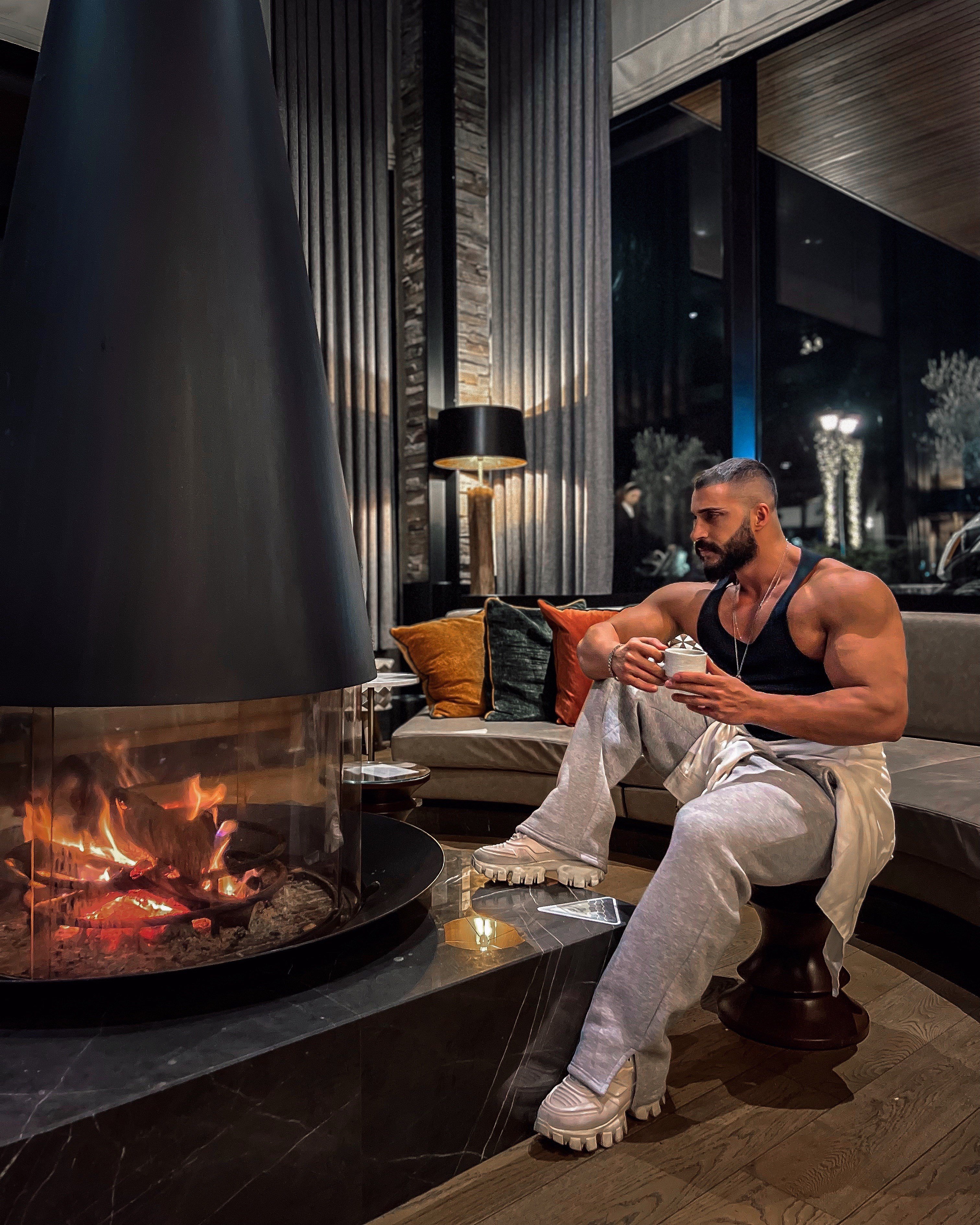 SLİMFİT FULL LİKRALI ATLET SİYAH