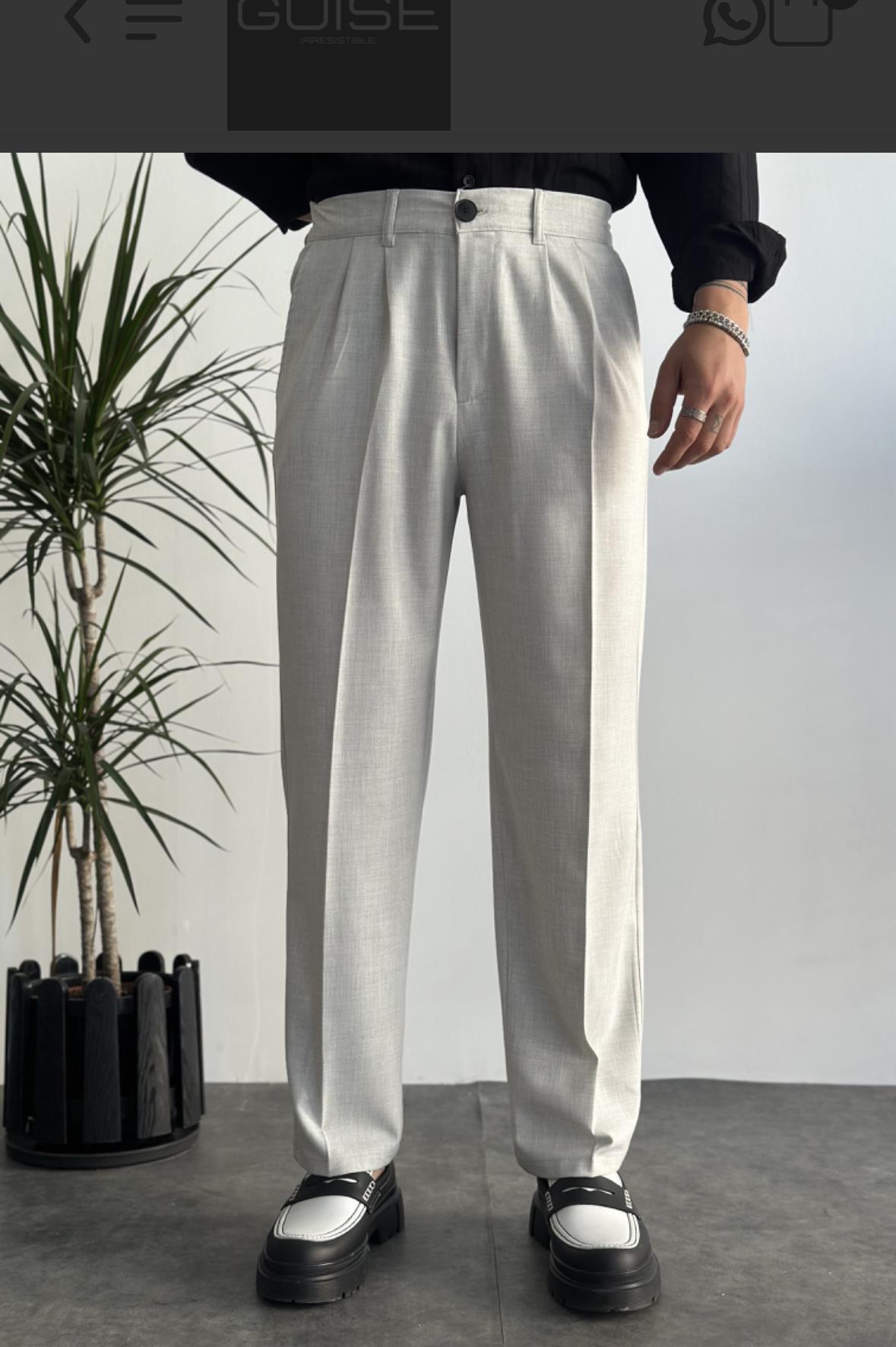 Venüs Gri Baggy Pantolon 