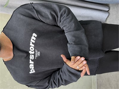  ÖZEL SERİ ÇİFT TARAFLI OVERSIZE SWEAT SİYAH
