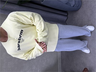   ÖZEL SERİ ÇİFT TARAFLI OVERSIZE SWEAT SARI