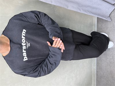   ÖZEL SERİ ÇİFT TARAFLI OVERSIZE SWEAT SİYAH