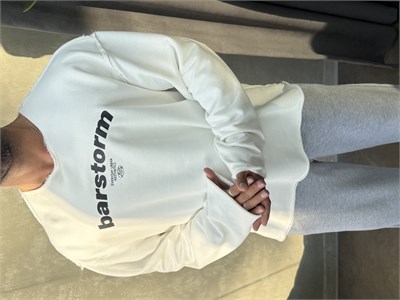   ÖZEL SERİ ÇİFT TARAFLI OVERSIZE SWEAT BEYAZ