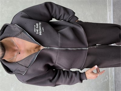 BOXY KALIP OVERSIZE KAPŞONLU SWEAT KAHVERENGİ 