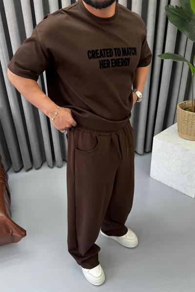 BR OVERSİZE EŞOMAN TAKIMI KAHVERENGİ