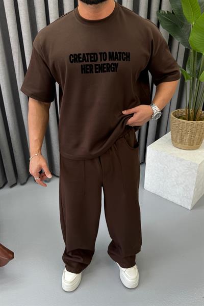 BR OVERSİZE EŞOMAN TAKIMI KAHVERENGİ