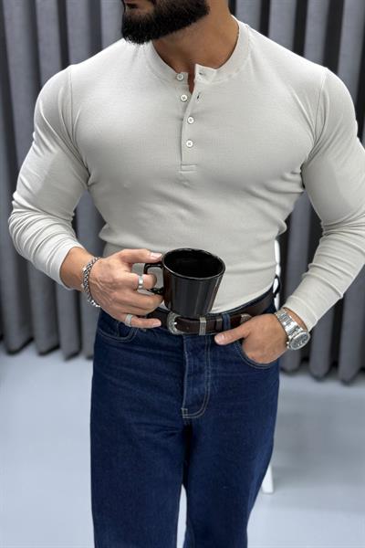 FİTİLLİ ÜÇ DÜĞMELİ BADİ KREM