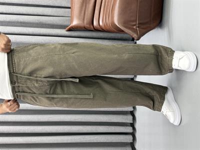 GABARDİN KUMAŞ SÜPER BAGGY HAKİ