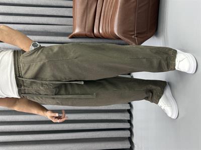 GABARDİN KUMAŞ SÜPER BAGGY HAKİ