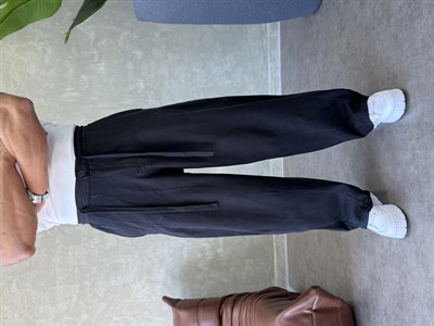 GABARDİN KUMAŞ SÜPER BAGGY SİYAH