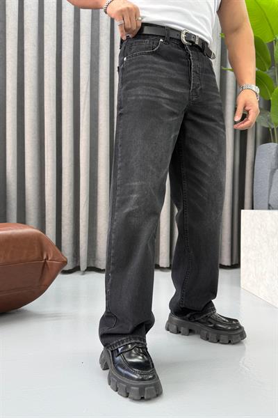 GİESTO YIKAMALI BAGGY JEAN SİYAH