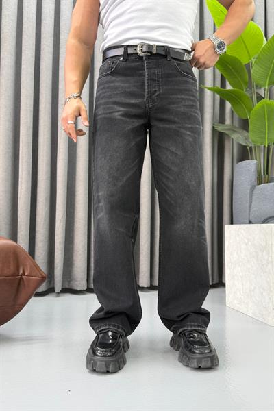 GİESTO YIKAMALI BAGGY JEAN SİYAH