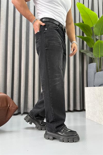 GİESTO YIKAMALI BAGGY JEAN SİYAH