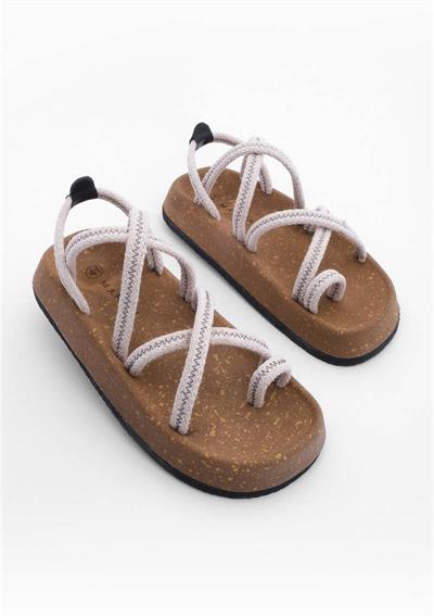 HASIR SANDALET BEYAZ