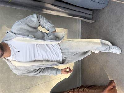 OVERSIZE KAPŞONLU EŞOFMAN TAKIMI GRİ